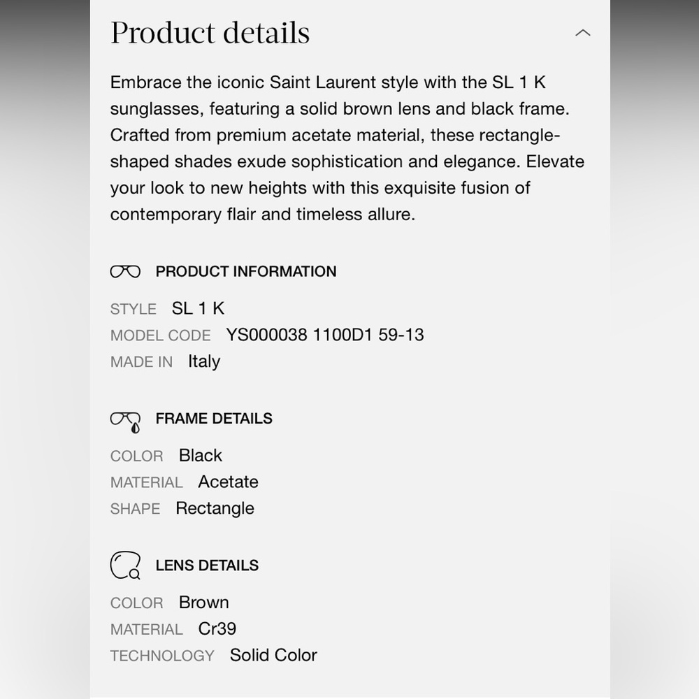 Ysl brand new glasses price tag still on - Picture 5 of 6